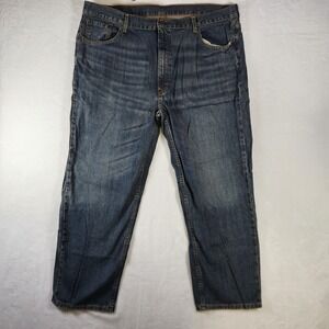 Levis 550 Relaxed Fit Jeans‎ Mens 44x29 Blue Denim Straight Leg Mid Wash